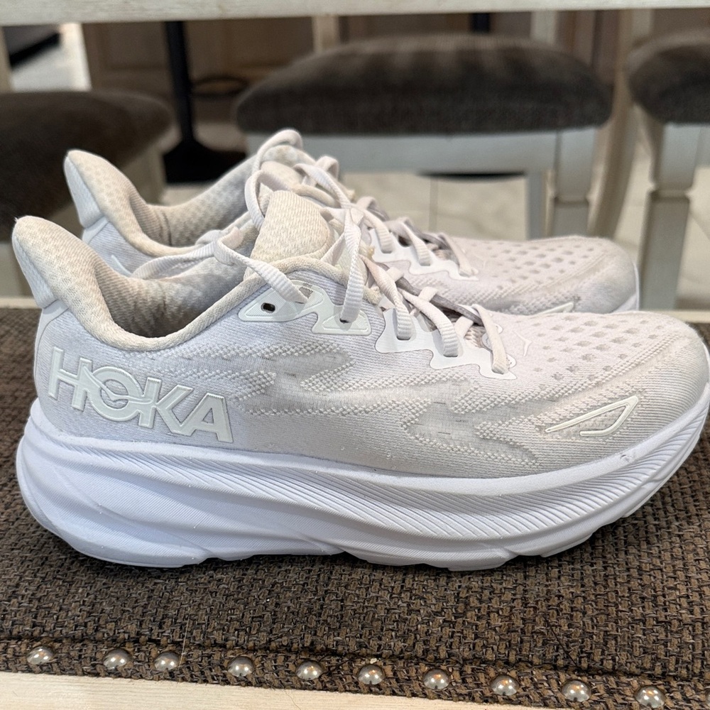 Hoka Women's White Athletic Shoes